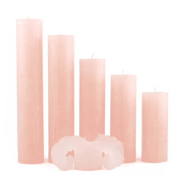 Krulkaars, Bika Kaarsen, set van 3, Pale Dogwood 333160 - Afbeelding 5