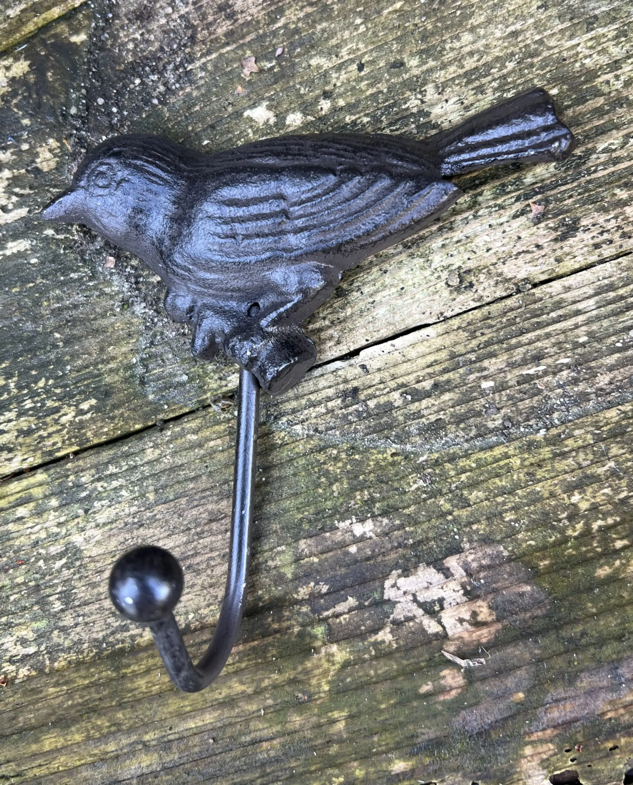 Kapstokhaak vogel, gietijzer  KH722 - Afbeelding 2