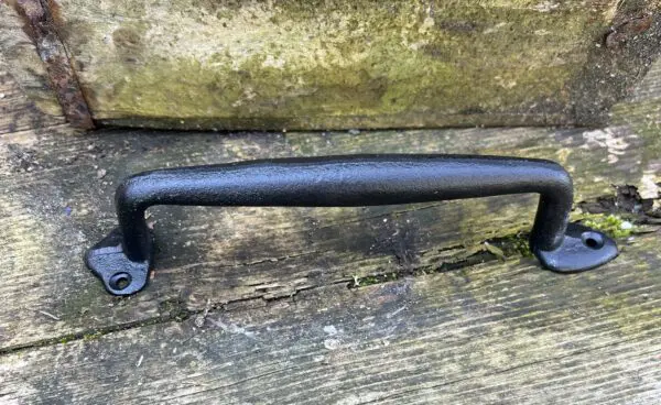 Handgreep 24 cm robuust, gietijzer, zwart  HG186 - Afbeelding 2