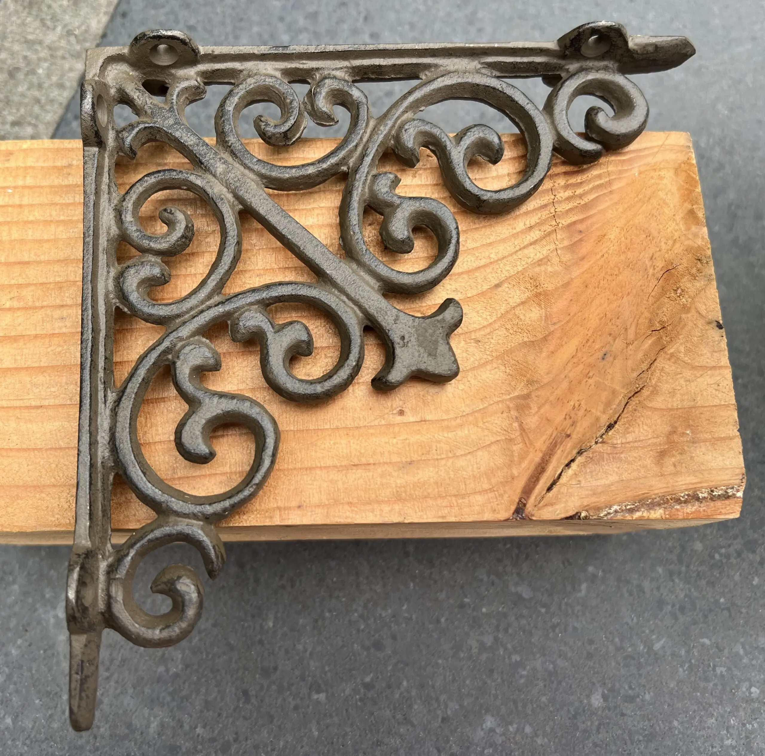 Plankdrager vierkant 18,3 cm, gietijzer PD175 - Afbeelding 2