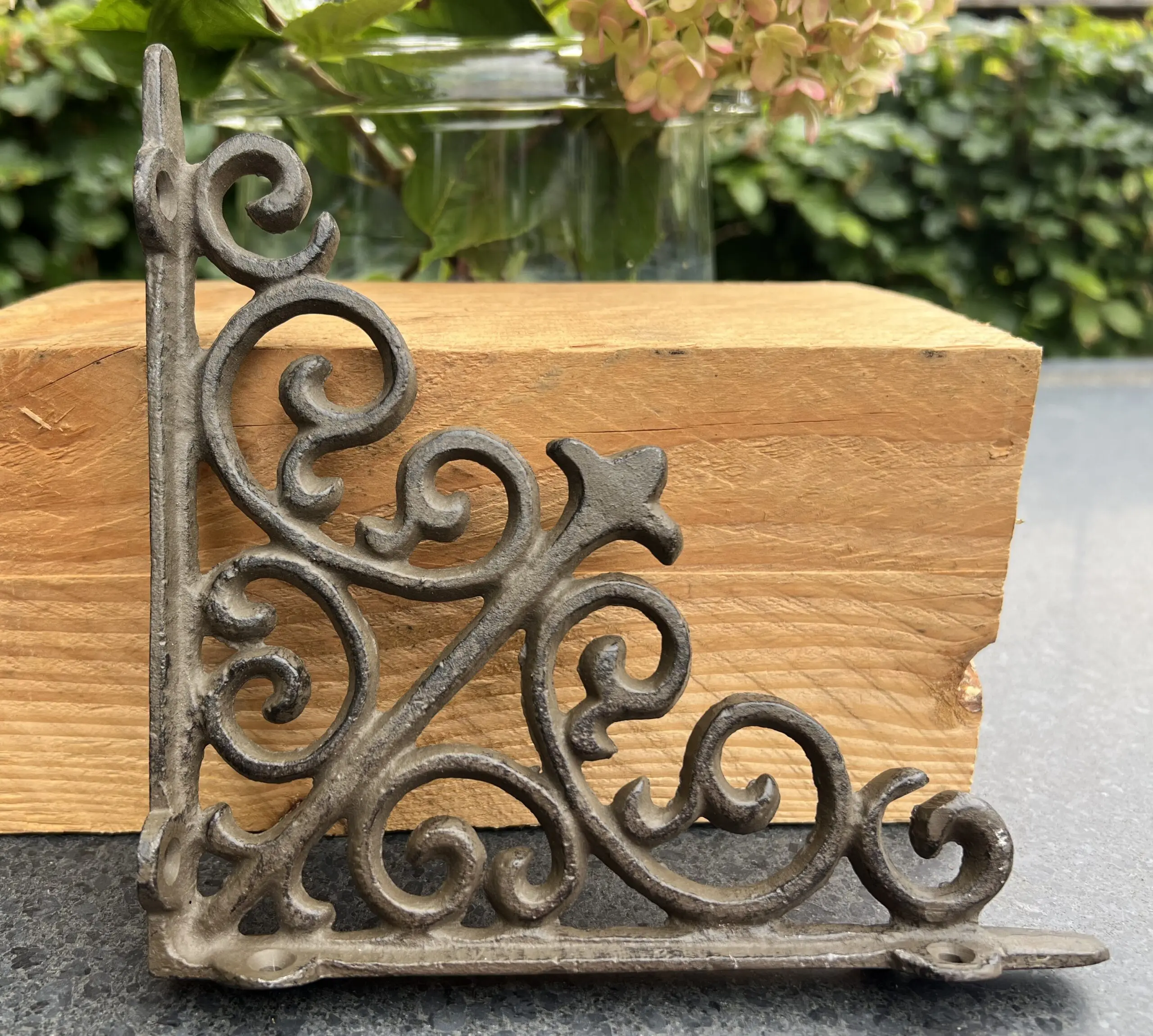 Plankdrager vierkant 18,3 cm, gietijzer PD175 - Afbeelding 3