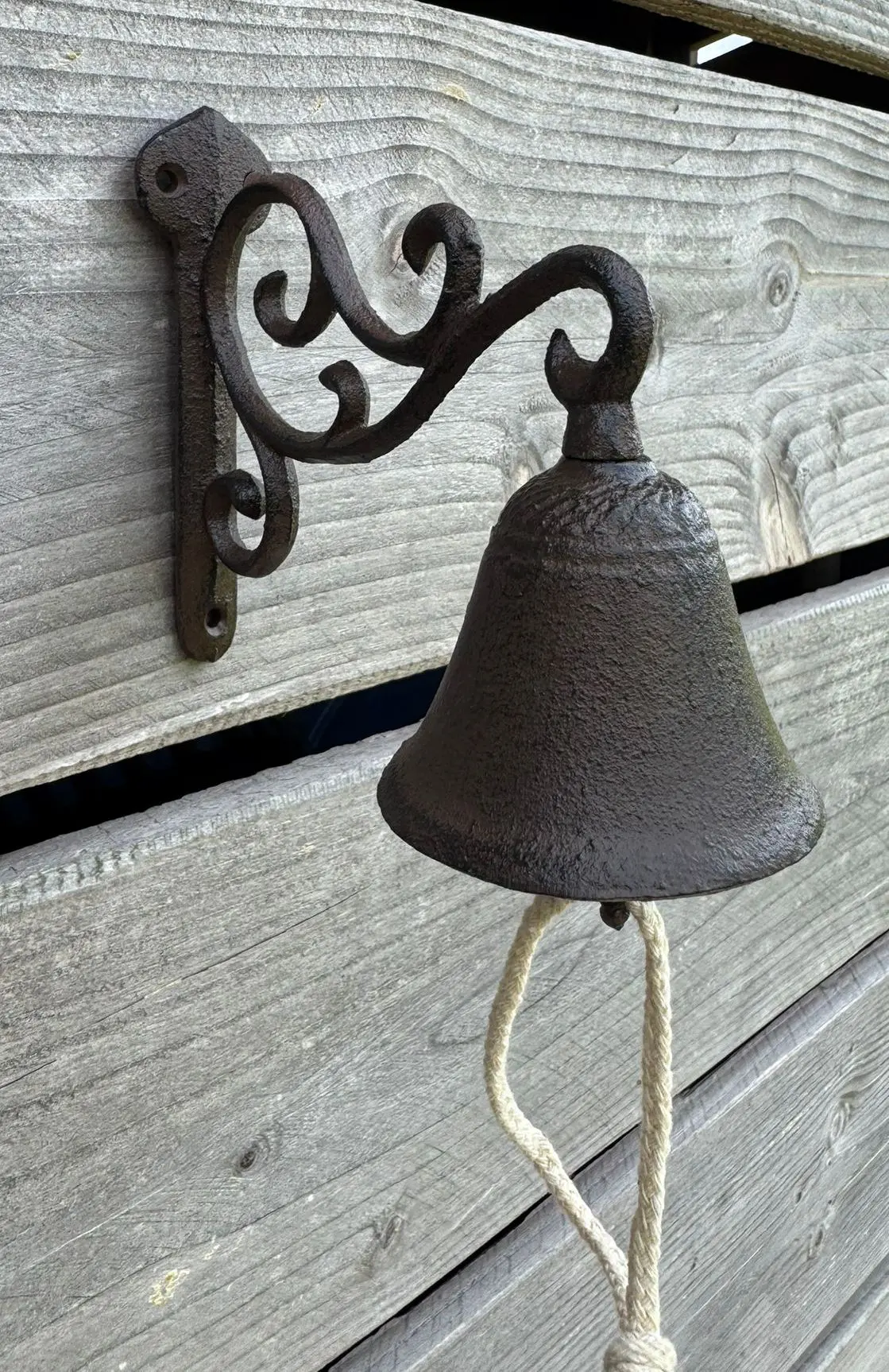 Deurbel rustiek, gietijzer DB156 - Afbeelding 2