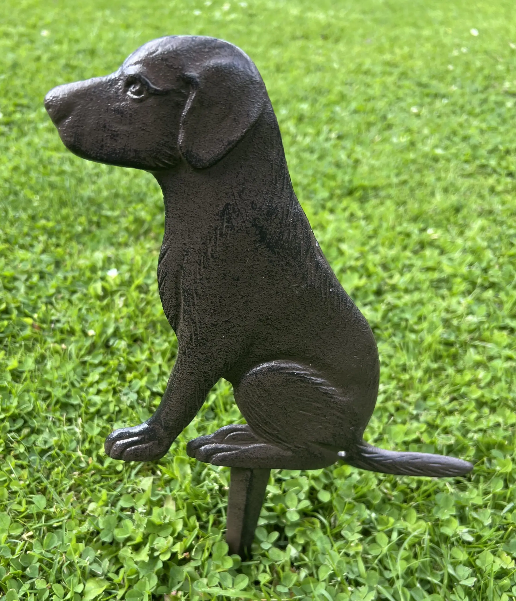 Hondenbordje: hier niet poepen of plassen, gietijzer, bruin HB105 - Afbeelding 4