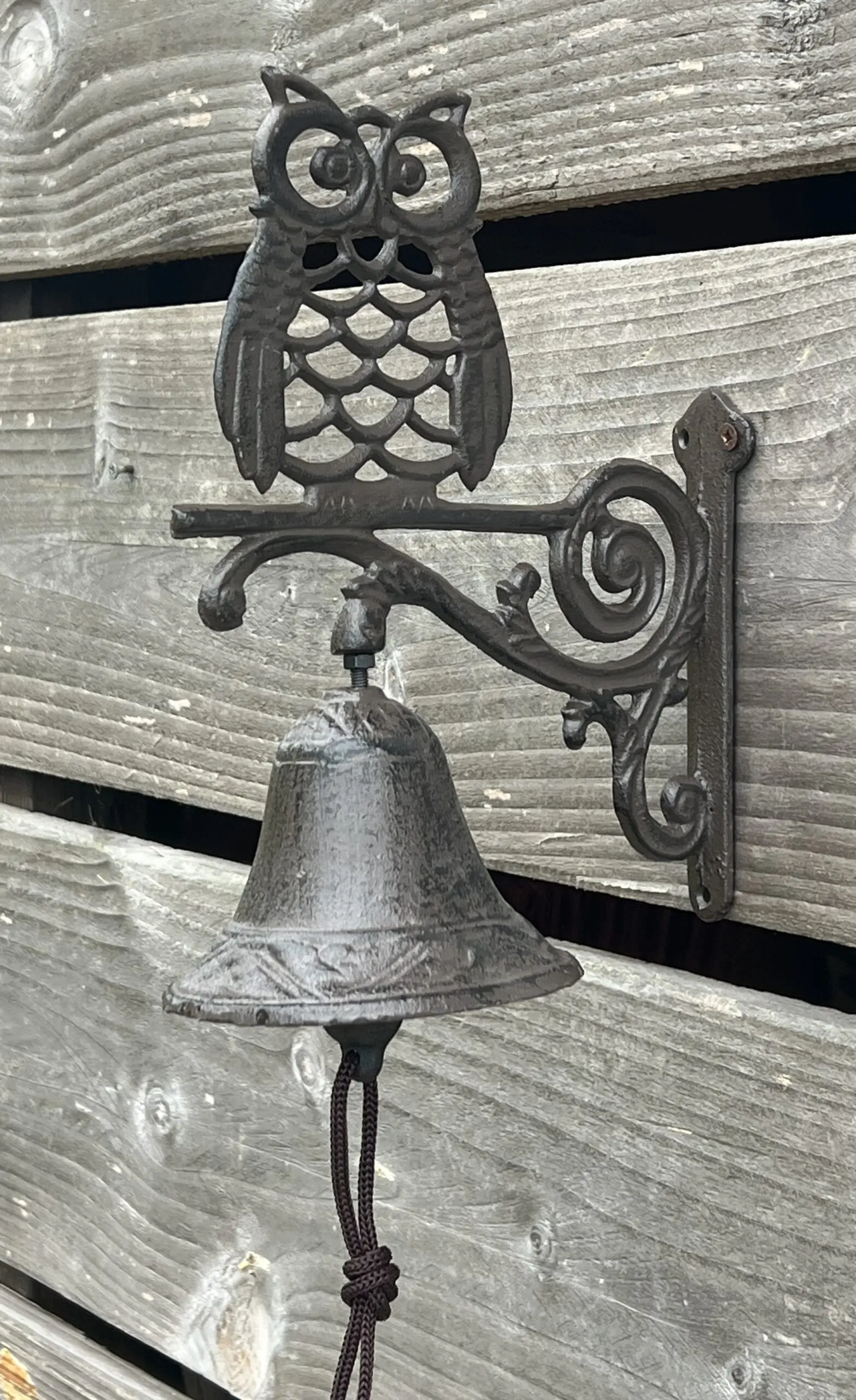 Deurbel uil gietijzer  DB160