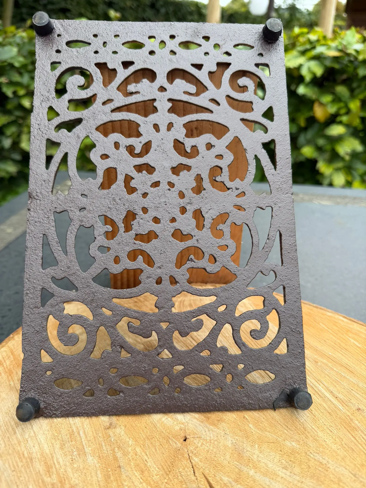 Onderzetter, treefje rechthoek, gietijzer OG487 - Afbeelding 3