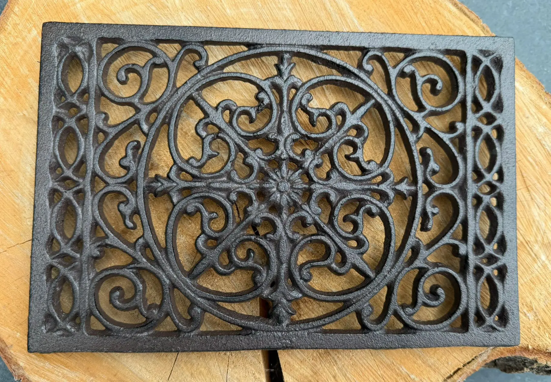 Onderzetter, treefje rechthoek, gietijzer OG487 - Afbeelding 4