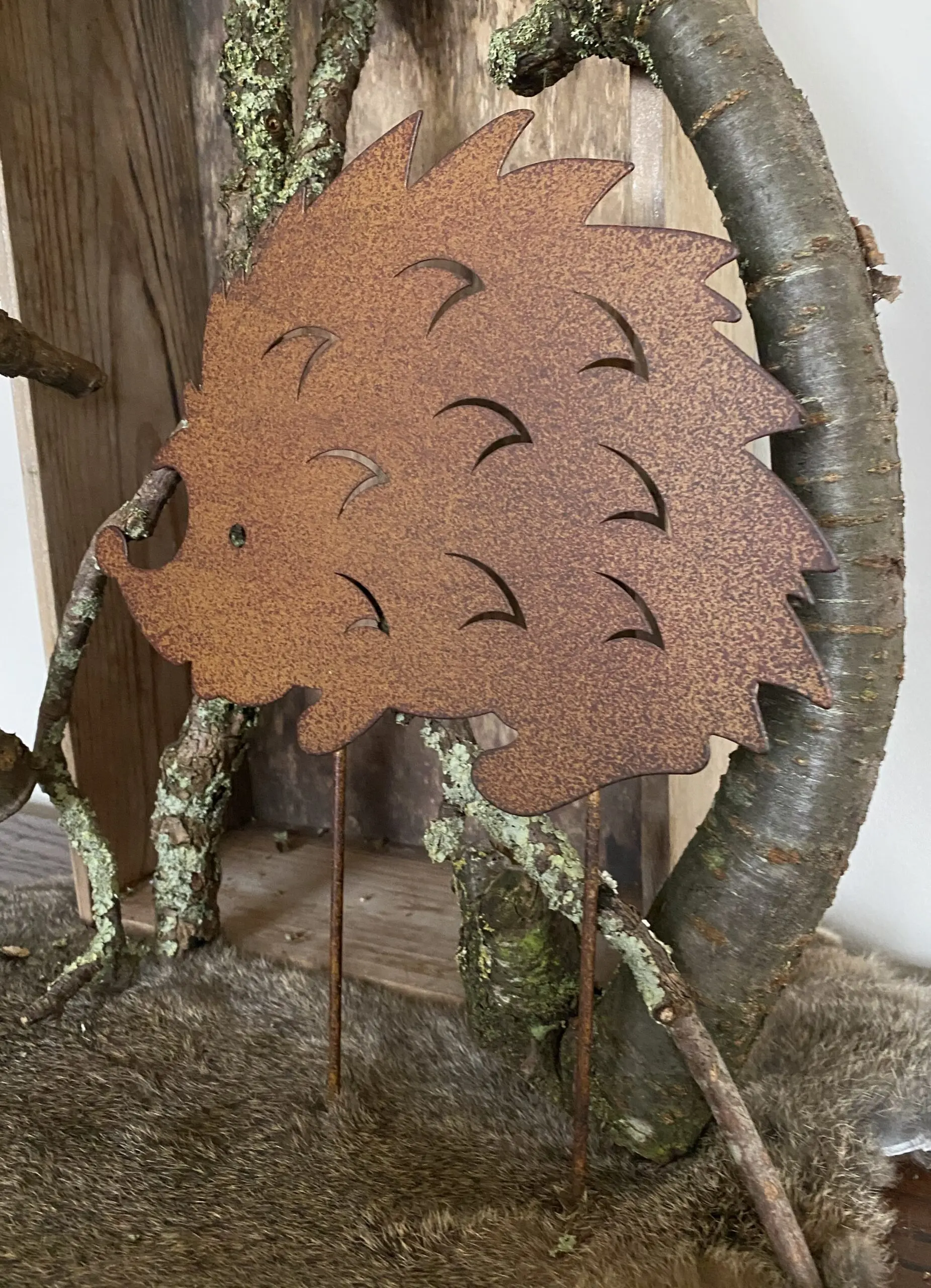 Tuinsteker egel, metaal SE234 - Afbeelding 2