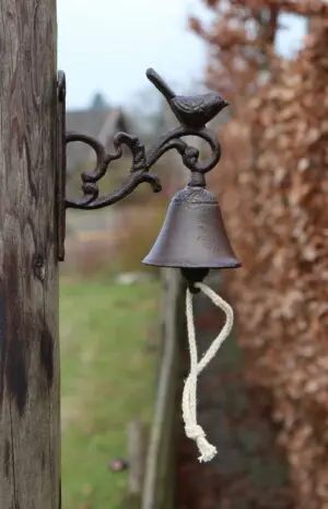 Deurbel vogel, gietijzer   DB181