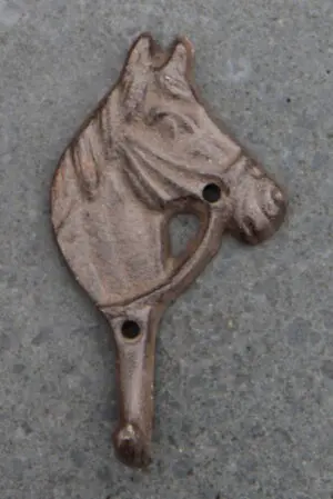 Kapstokhaak paard, pony, gietijzer  KH2745