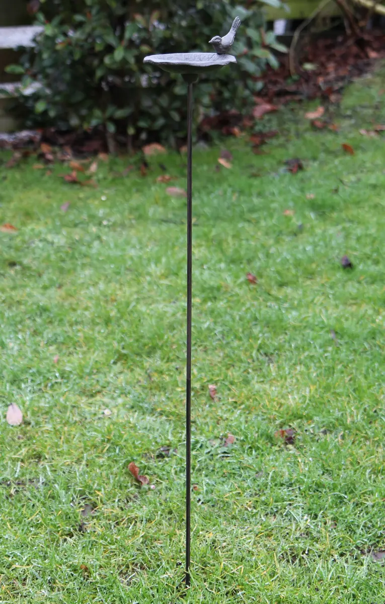 Tuinsteker vogelschaal, vogelbad met vogel VB353 - Afbeelding 6