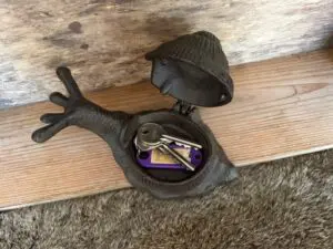 Sleutelverstopdoosje slak, gietijzer SP119