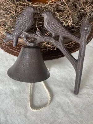 Deurbel vogels, gietijzer DB122
