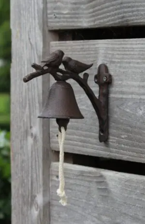 Deurbel vogels, gietijzer DB184
