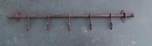 Muurstang, kapstok 76,2 cm, meerdere haken  KH813