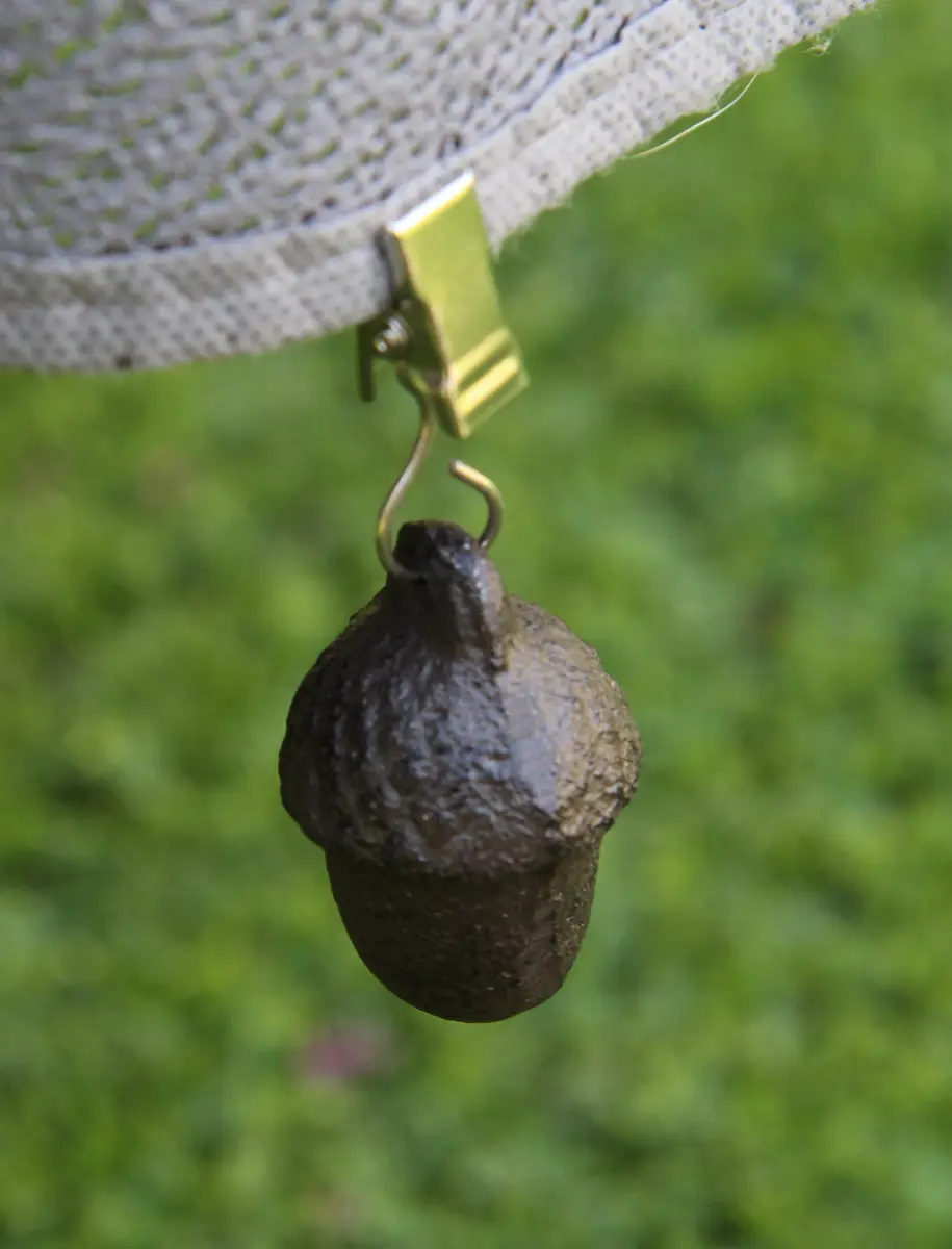 Tafelkleedgewichtjes eikel, donkerbruin, gietijzer TK010C - Afbeelding 4