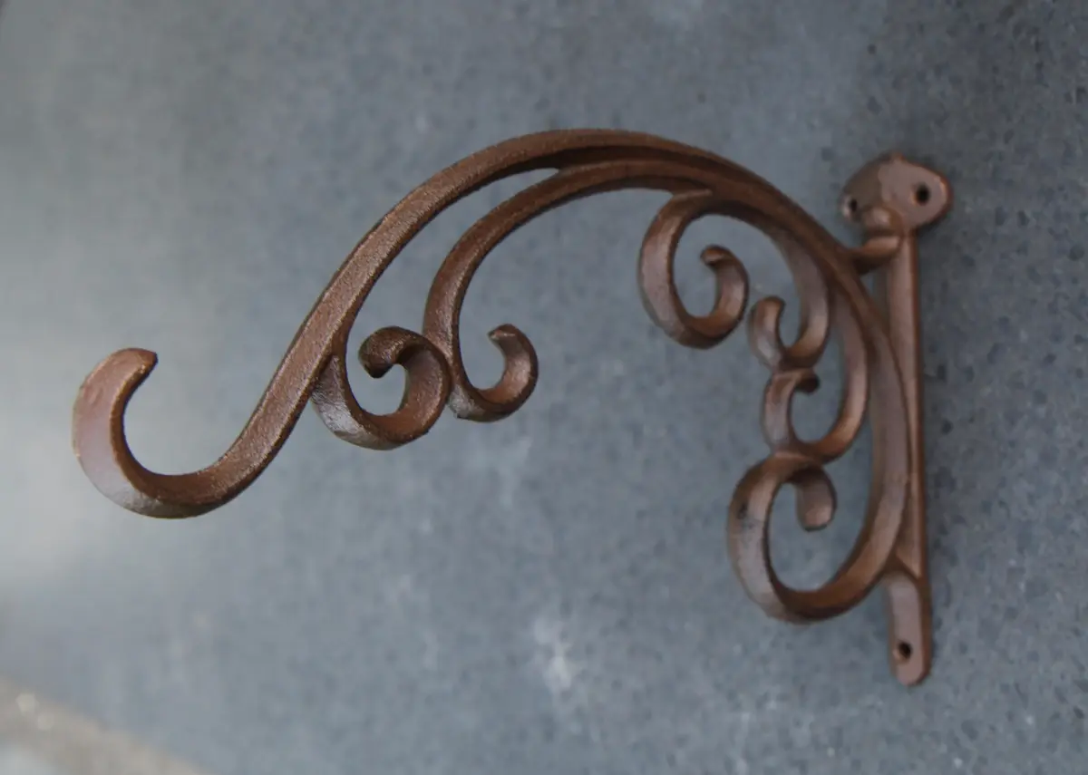 Wandhaak 30 cm, gietijzer WG158 - Afbeelding 4
