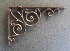 Plankdrager, wandhaak 29cm. gietijzer  PD193