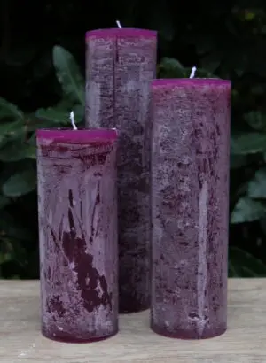 Krulkaars, Bika Kaarsen, set van 3, Blackberry Braam 333143