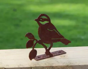 Silhouet vogel, schroefbaar op schutting MV147