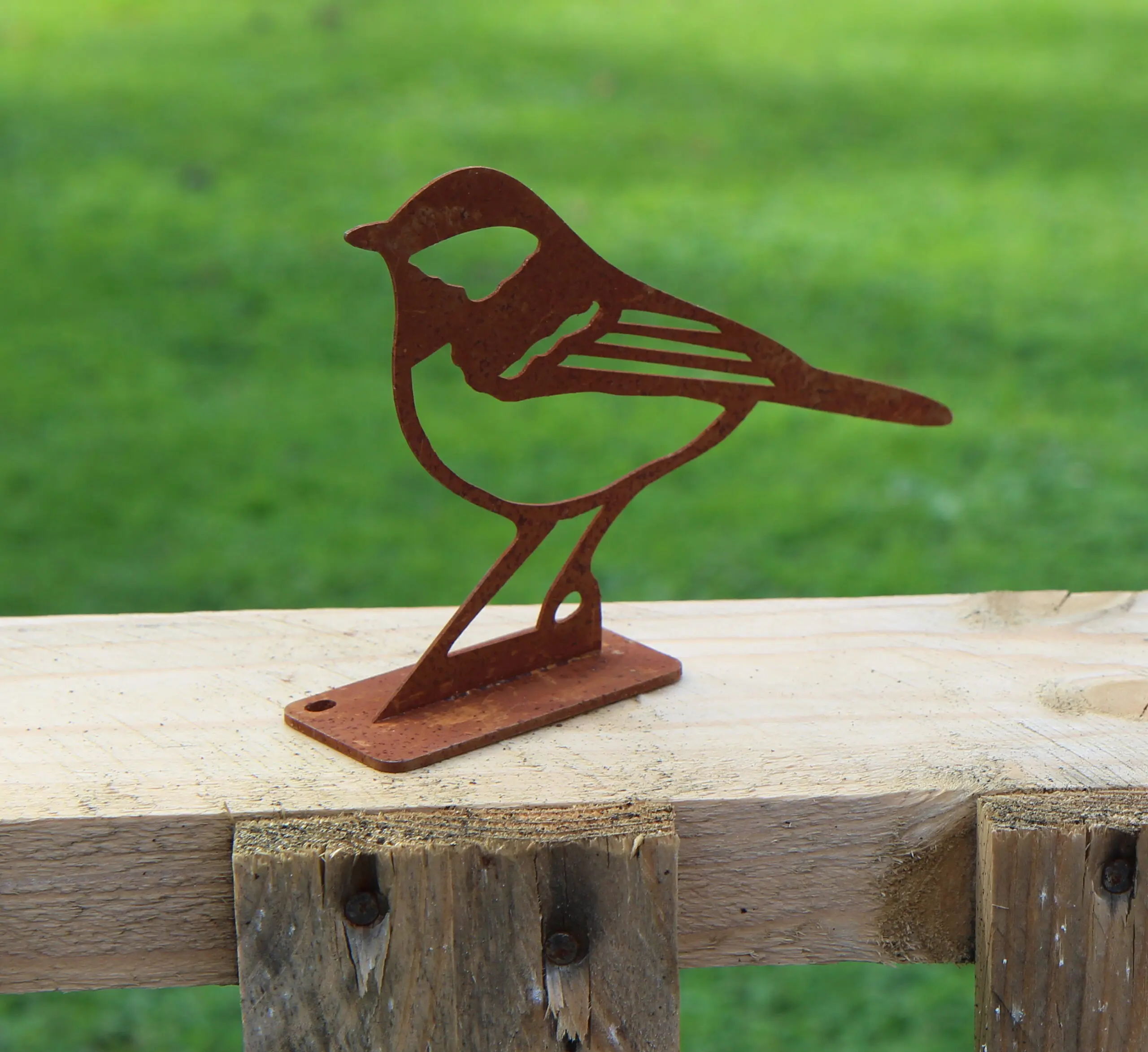 Silhouet Koolmees, vogel schroefbaar op schutting TT238 - Afbeelding 3