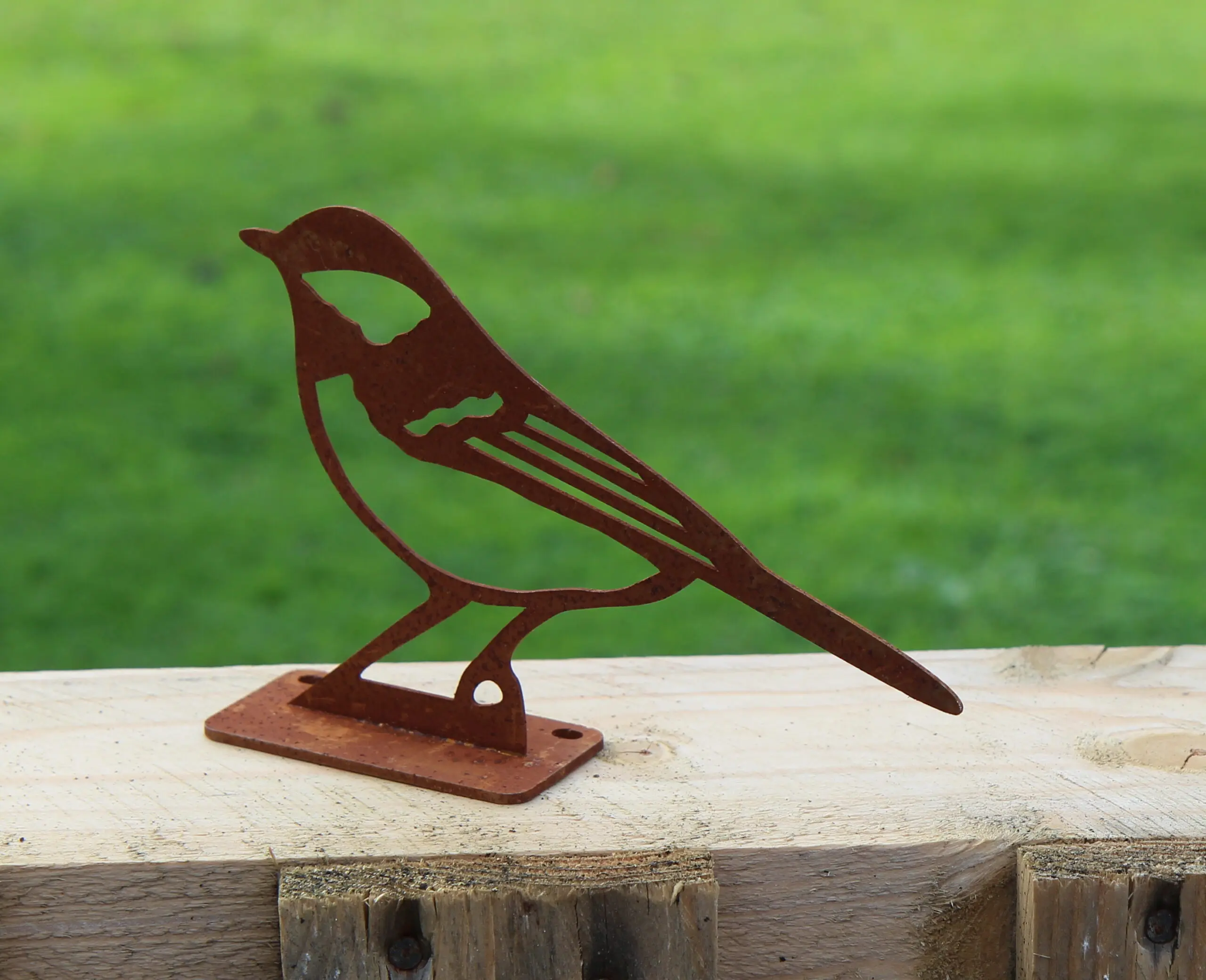 Silhouet Koolmees, vogel schroefbaar op schutting TT238 - Afbeelding 4