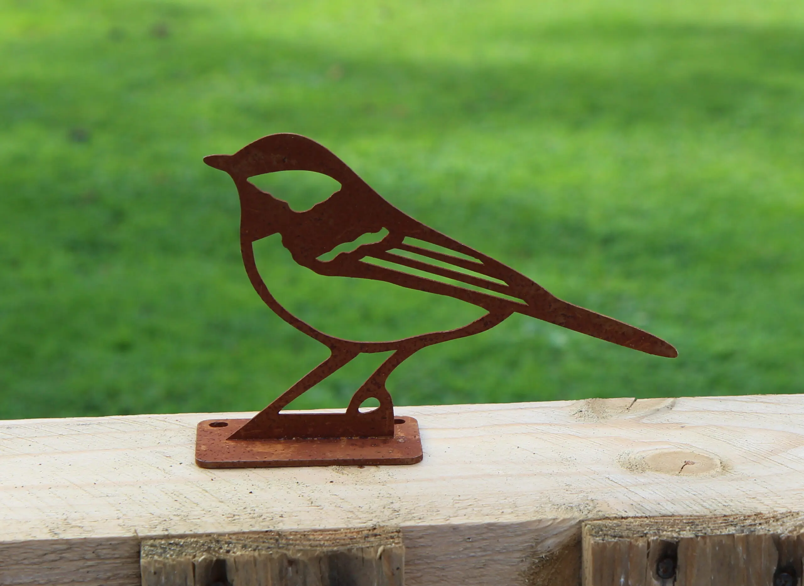 Silhouet Koolmees, vogel schroefbaar op schutting TT238