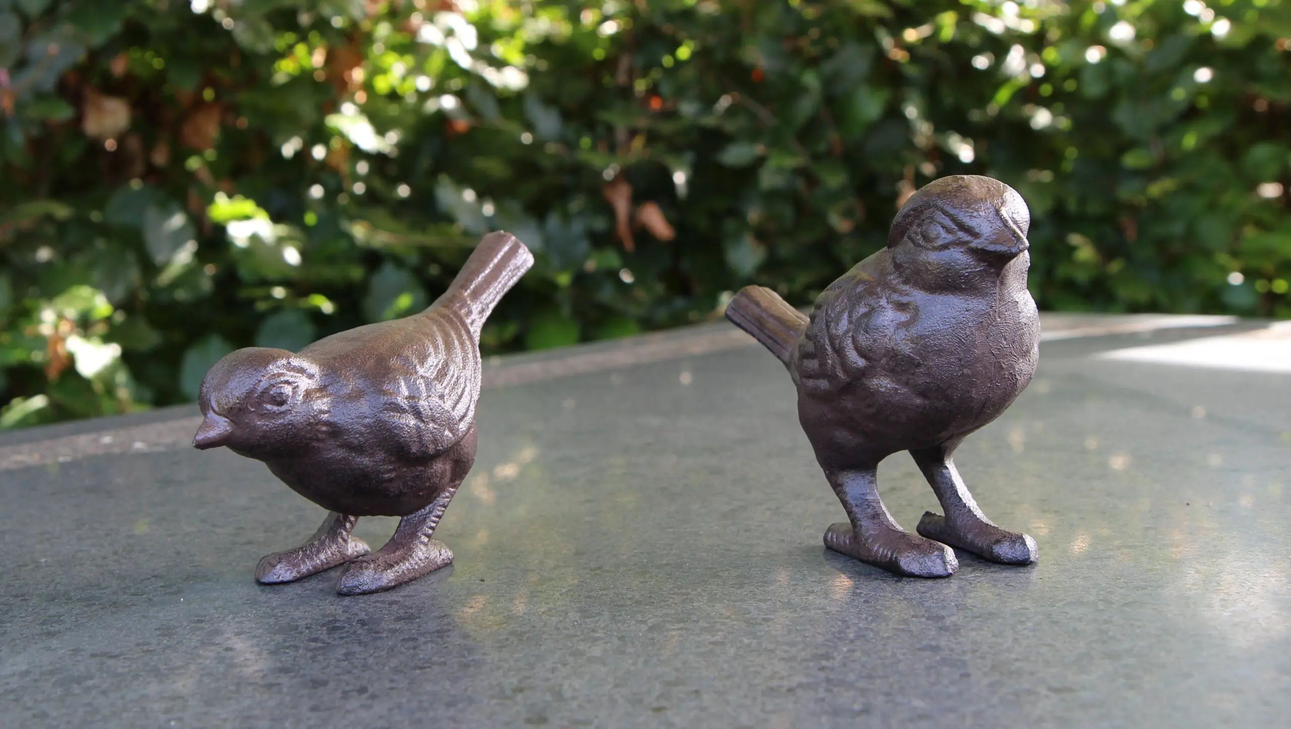 Dierenbeeld vogels, set van 2, gietijzer VGS148 - Afbeelding 3