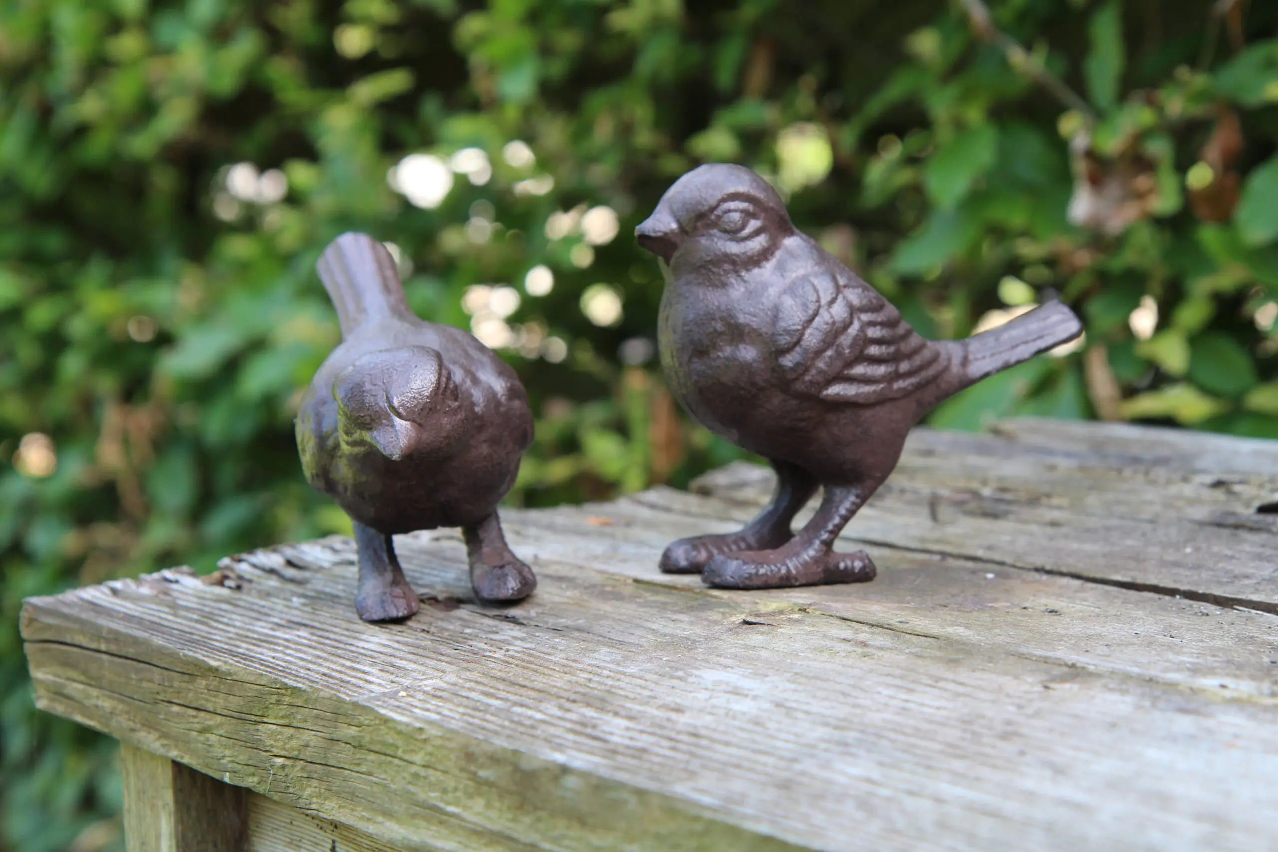 Dierenbeeld vogels, set van 2, gietijzer VGS148 - Afbeelding 6