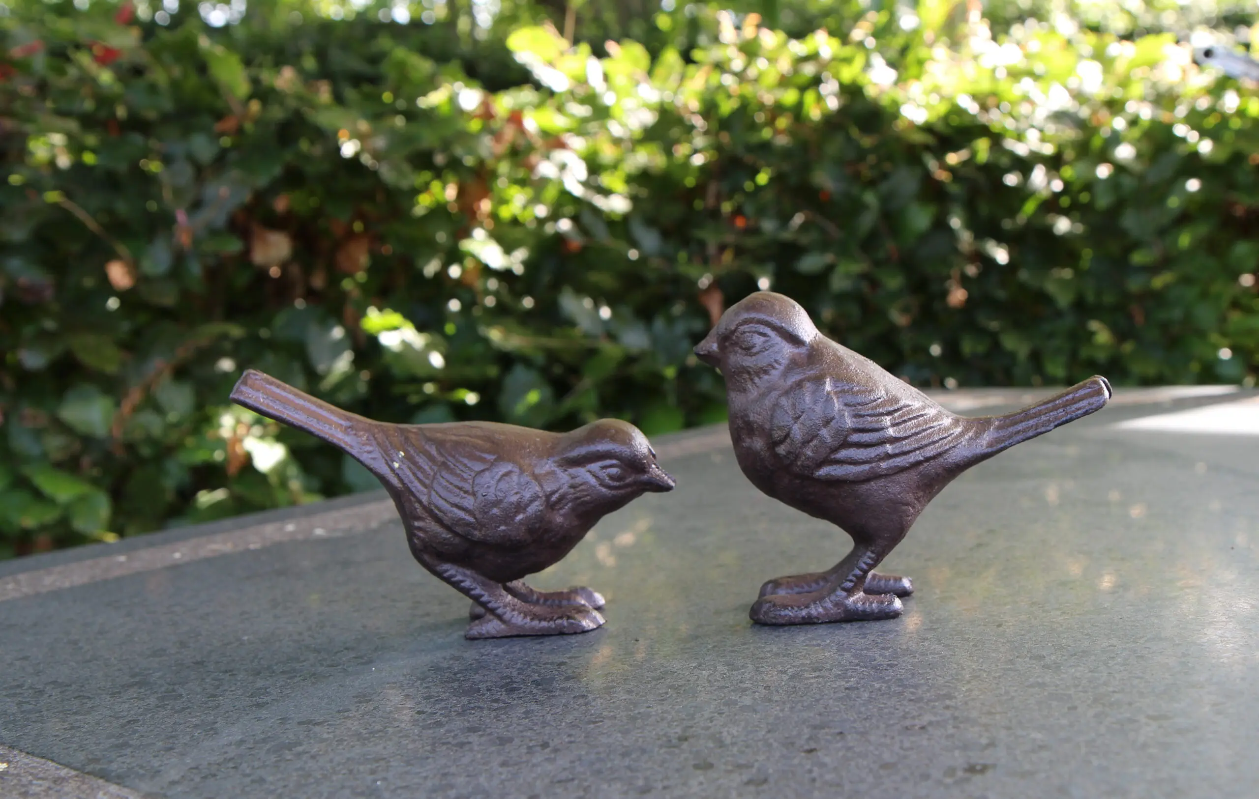 Dierenbeeld vogels, set van 2, gietijzer VGS148 - Afbeelding 4