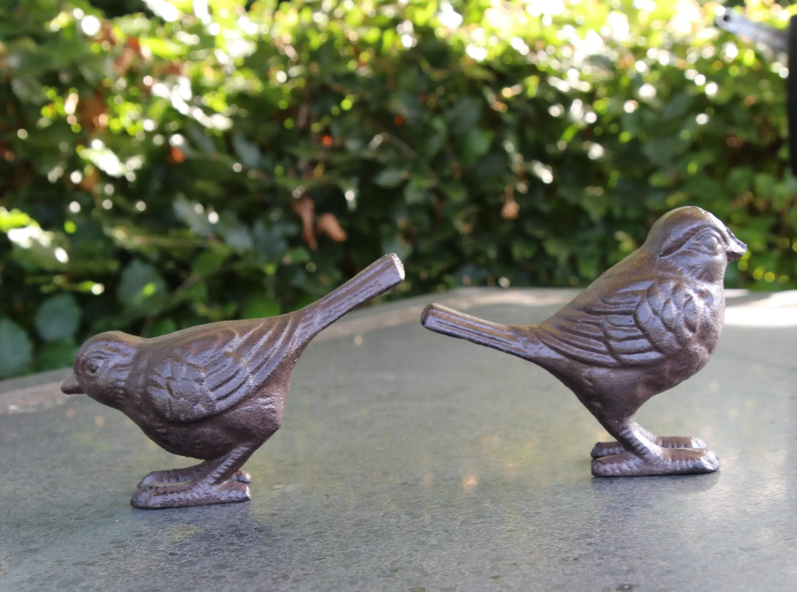 Dierenbeeld vogels, set van 2, gietijzer VGS148 - Afbeelding 2