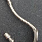 Kapstokhaak Elegant Zilver groot model