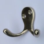 Kapstokhaak Dubbel Zilver
