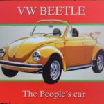 Tekstbord VW Beetle, VW Kever "the People's Car"