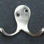 Kapstokhaak Dubbel Zilver