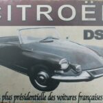 Tekstbord: Citroën DS, Model 21, 1955
