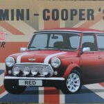 Tekstbord: Mini Cooper S, met klein deukje!