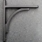 Plankdrager Industrieel, Zwart 12,5 cm. Gietijzer