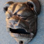 Flesopener Bulldog, Hond, Gietijzer, Schroefbaar