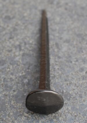 Kapstokhaak Nagel, Spijker, Industrieel, Zwart, 8 cm.