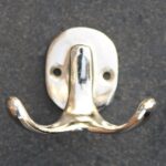 Kapstokhaak Dubbel Zilver