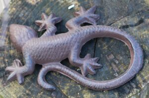 Salamander, Gekko, 16 cm., Gietijzer