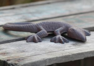 Salamander, Gekko, 16 cm., Gietijzer