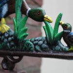 Deurbel  Eend met kuiken, Groot, Gekleurd
