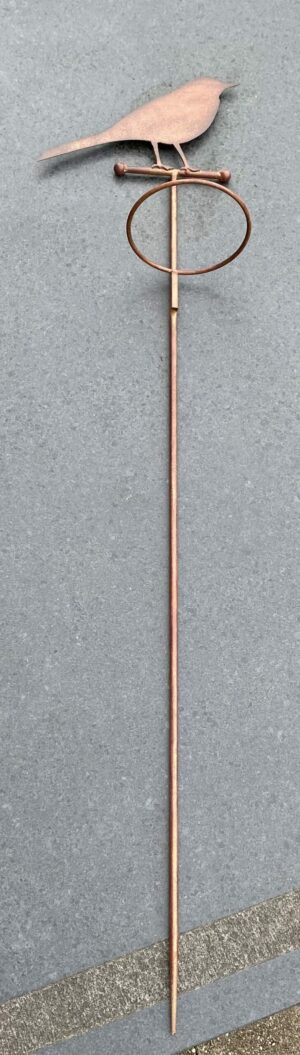 Tuinsteker Bloempothouder Vogel, 117cm, metaal           BPH250