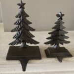 Stocking hanger dennenboom met ster, lange Sierhaak, Kasthaak
