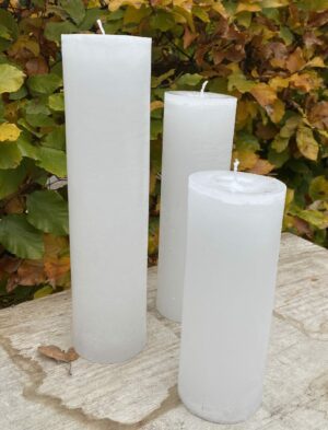 Krulkaars, Bika kaarsen, set van 3, parelwit 333129