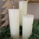 Krulkaars, Bika Kaarsen, set van 3, Lime