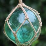 Glazen Bol in Touw, Groen
