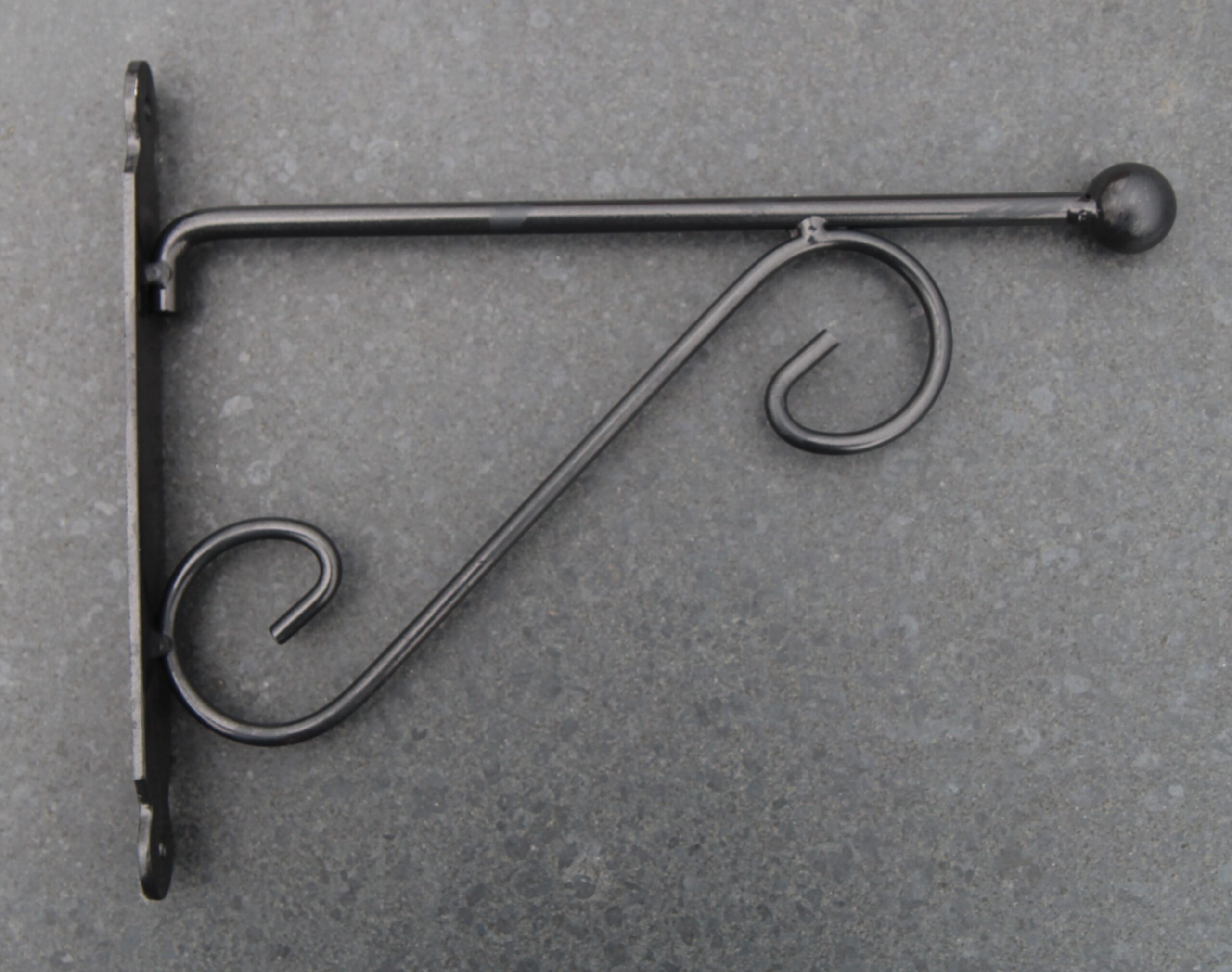 aanvaardbaar Remmen ingewikkeld Wandhaak, Hanging Basket Haak, 28,5 cm. Antraciet/ Zwart, Bol | Robanjer  Tuindecoratie