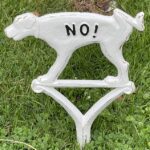 Hondenbordje: “No, Hier Niet Plassen” Groot, Wit